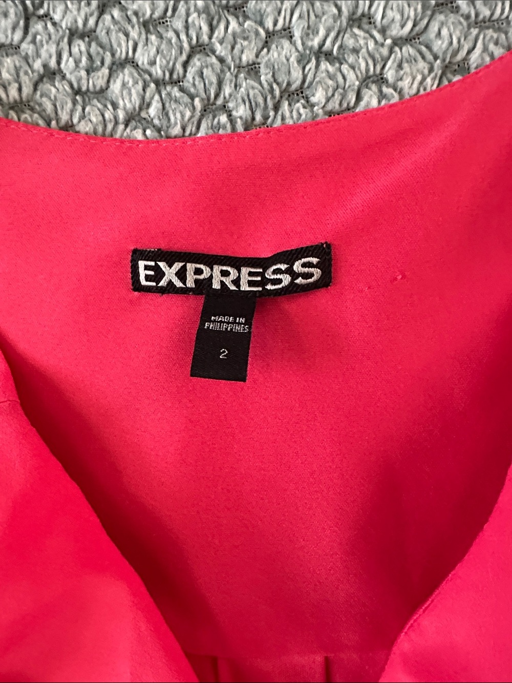 Express Bright Pink One-Piece Romper - Picture 2 of 8